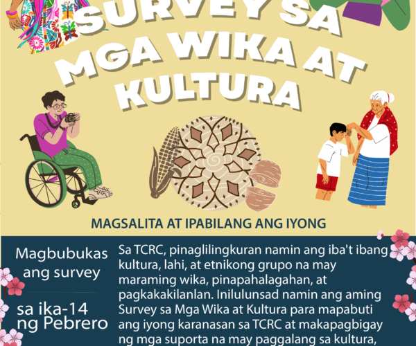 Culture and Languages Survey_Flyer print – Tagalog