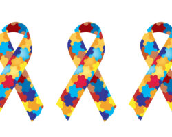 Three Autism Ribbons