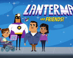 Lanterman and Friends Animated Series banner with four characters