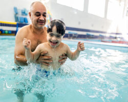 Child with Disability in a swimming class